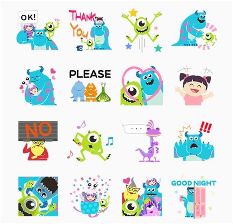 Monsters Inc | Dibujos de monster inc, Pegatinas kawaii, Pegatinas imprimibles