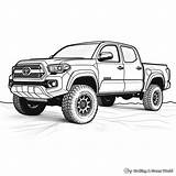 Toyota Tacoma Coloring Page Pages sketch template