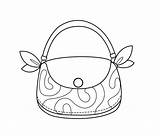 Purse Handbag Coloring Pages sketch template