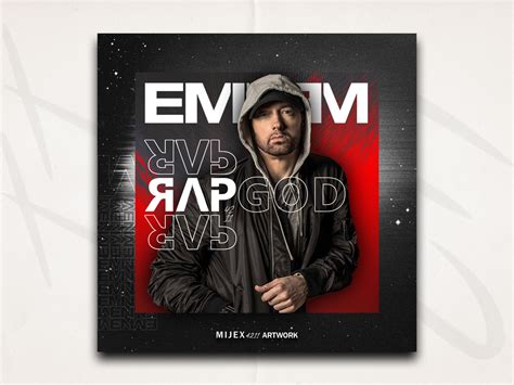 Eminem Rap God Cover Art by Amir Mijex on Dribbble