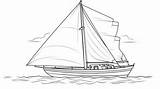 Premium Photo  Yacht Coloring Page Free Printable Sail Boat Pages sketch template