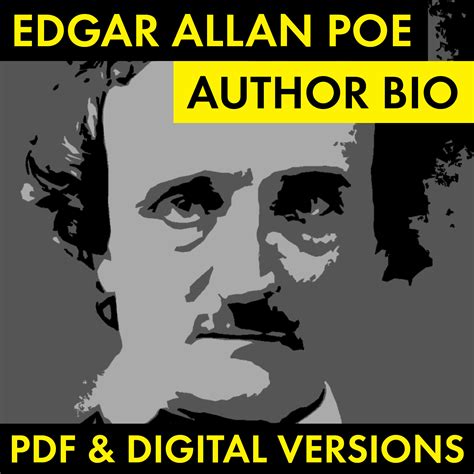 Edgar Allan Poe Author Study Worksheet, PDF & Google Drive, Poe ...