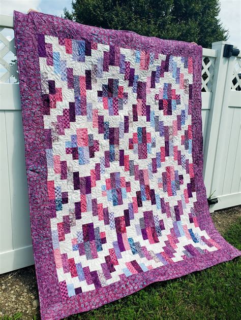 Pink and Purple Quilt Twin Size - Etsy