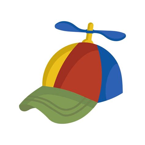 Propeller child hat illustration icon. Cap funny vector symbol and ...