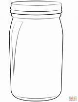 Mason Jar Coloring Pages sketch template