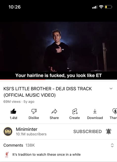 The greatest diss track reaches 69M views!! : r/miniminter