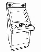 Printable Arcade Video Games Coloring Page From FreshColoring 10492  sketch template