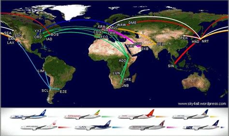 787 routes | Route map, Route, Boeing 787 dreamliner