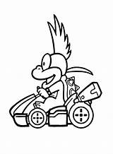 Coloriage Mario Kart Lemmy Koopa  Coloriages Gratuits à Imprimer sketch template