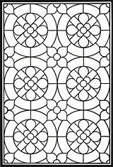 Stained Glass Coloring Pages For Adults  Best Kids sketch template