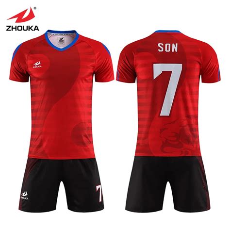 ZHOUKA Full Sublimation Custom Soccer Uniforms Sports Jersey Football Shirt Soccer Jersey-in ...