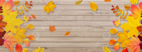 Simple Maple Leaf Fallen Leaves Fall Background, Autumn, Board, Propaganda Background Image And ...