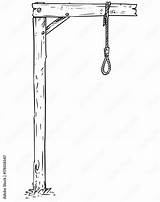 Noose Drawing sketch template