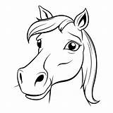 Horse Head Coloring Pages sketch template