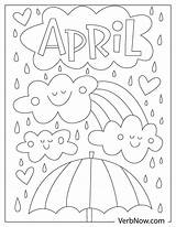 Free APRIL Coloring Pages For Download Printable PDF sketch template