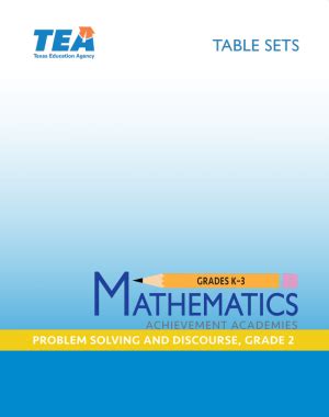 Mathematics Achievement Academy: Problem Solving and Discourse, Grade 2 Trainer Resource | Texas ...