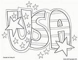 Usa Celebration 4th July Coloring Page Printable sketch template