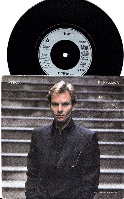 STING Russians 1985 Uk Issue 7 45 rpm Single Vinyl | Etsy