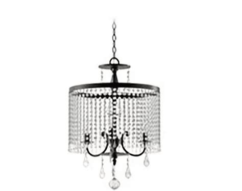 Calisitti 3-Light Matte Black Drum Chandelier with K9 Crystal Dangles, Glam Styled Dining Room ...