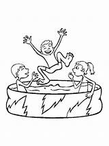 Coloring Pages For Swimming sketch template