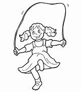 Jump Rope Coloring Page sketch template