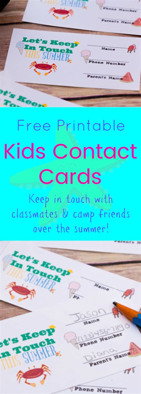 Free Printable Keep In Touch Cards - Cards Info