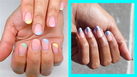 Modern French Tip Manicure