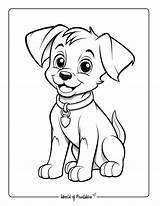 Coloring Puppy Pages sketch template