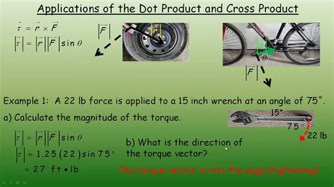 Applications of the Dot Product and Cross Product - YouTube