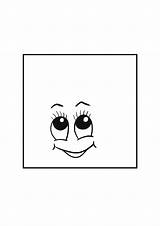 Square Coloring Pages Shape Printable Color Worksheets Kids Print  sketch template
