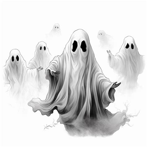 Premium AI Image | Funny Halloween Ghost Comical Haunting