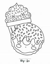 Fun Donut Coloring Pages With Free Printable Book  Skip To My Lou sketch template