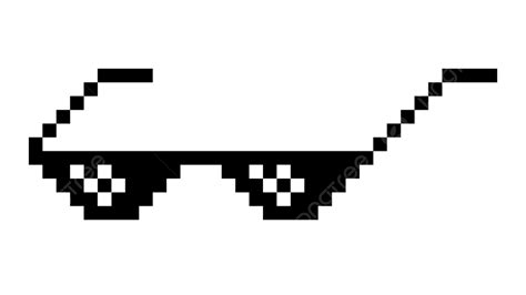 Pixel Glasses Clipart Transparent Background, Pixel 8 Bit Glasses, Pixel Glasses, Glasses, Pixel ...