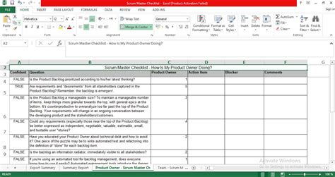 Scrum Master Templates