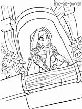 Rapunzel coloring pages  Print And Colorcom sketch template