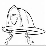 Fireman Hat Printable sketch template