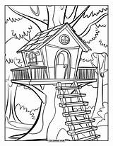 120  Treehouse Coloring Pages For Kids & Adults Free Printable PDFs sketch template