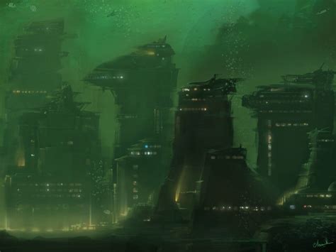 ArtStation - Underwater City Concept