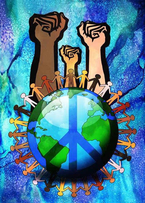 Image result for unity and peace | Peace poster, Peace sign art, Peace art