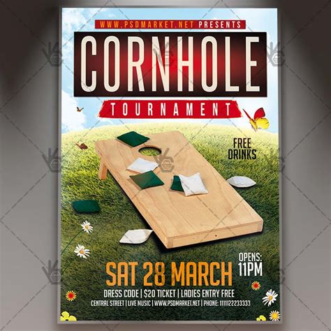 Printable Cornhole Tournament Template