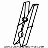 Clothes Pin Coloring Page  Ultra Pages sketch template