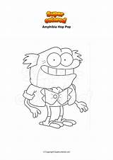 Coloriage Amphibia Hop Pop  Supercoloredcom sketch template