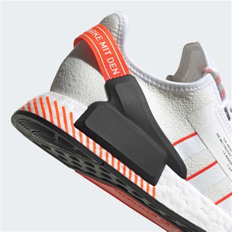 NMD R1 V2 Cloud White and Solar Red Shoes | adidas US