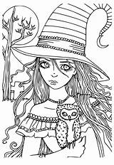 Sorceress Designlooter Sketch Coloring Page sketch template