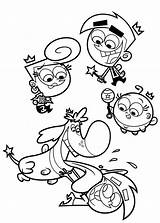 Fairly Odd Parents Characters Coloring Pages sketch template