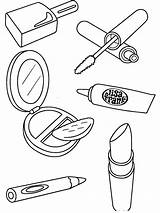Makeup Set Coloring Page  Free Printable Pages For Kids sketch template