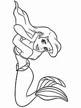 Mermaid Princess Ariel Coloring Pages sketch template