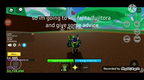 Killing Fajita/Fujitora | Blox Fruits - YouTube