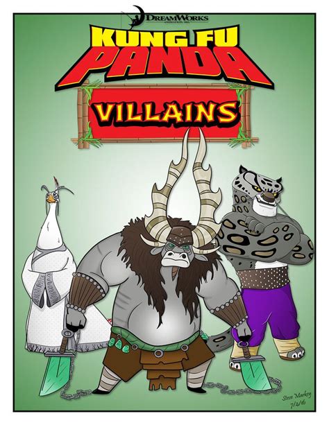 Kung Fu Panda Villains! by momarkey.deviantart.com on @DeviantArt Panda ...