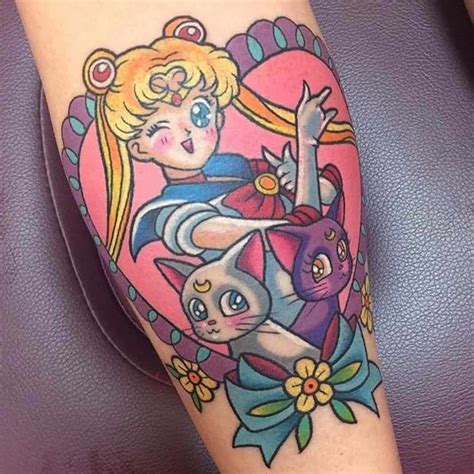 32 Sailor Moon Tattoos: A Cosmic Journey into the World of Anime Ink